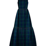 Angeline in Emerald & Navy Tartan