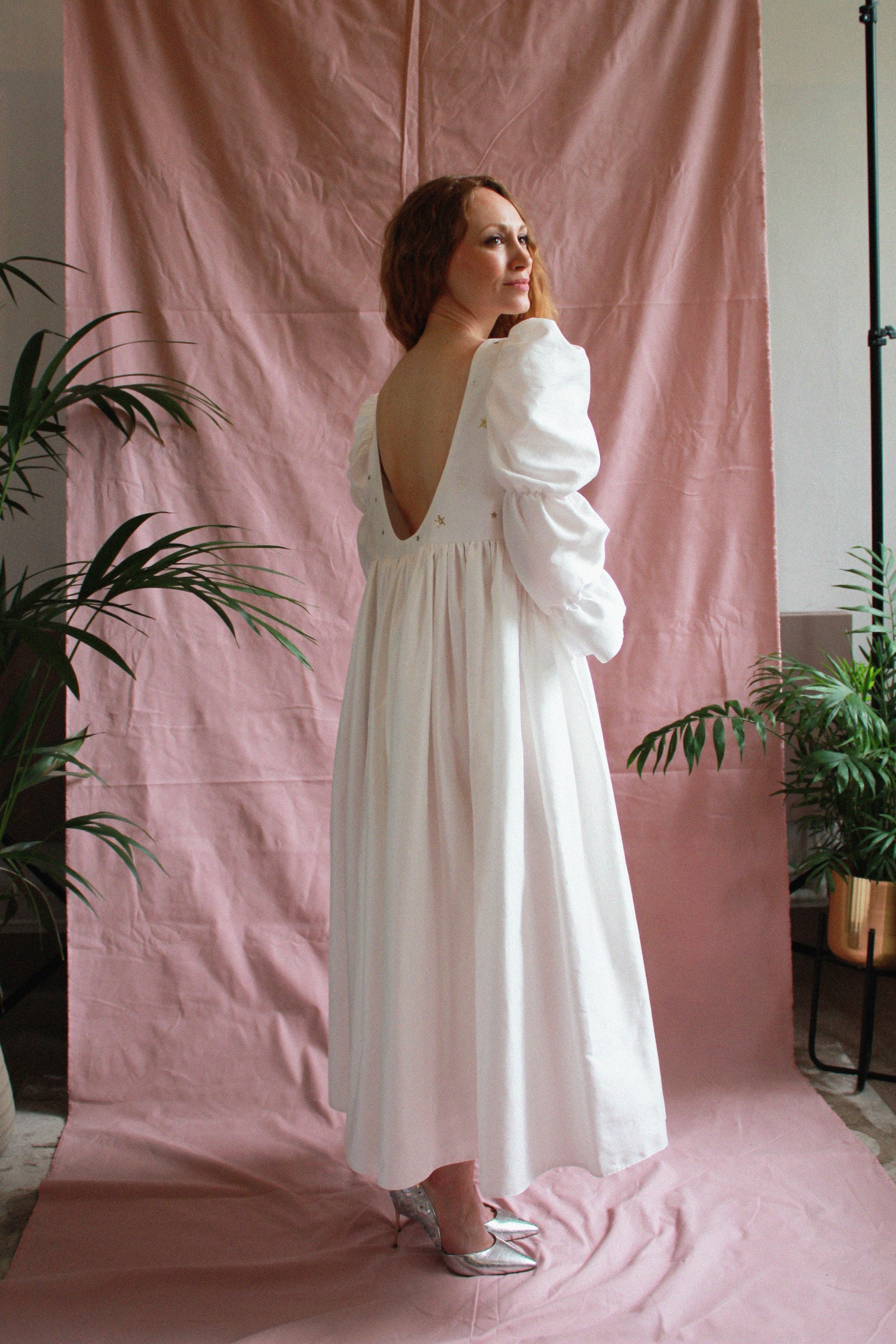 Coco Wedding Dress with Stars Appliqué