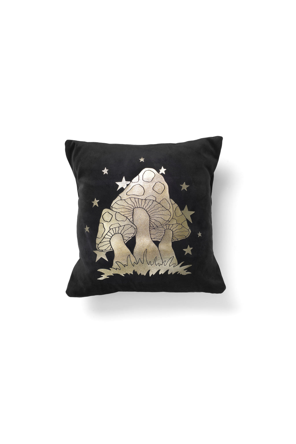 Black Velvet Toadstool Cushion Cover