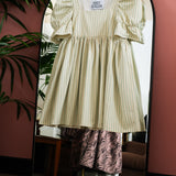 Ready-to-Post: Juliet in Duck Egg Striped Cotton, Size 14