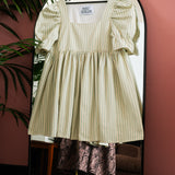 Ready-to-Post: Juliet in Duck Egg Striped Cotton, Size 20