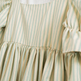 Ready-to-Post: Juliet in Duck Egg Striped Cotton, Size 20