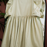 Ready-to-Post: Juliet in Duck Egg Striped Cotton, Size 20