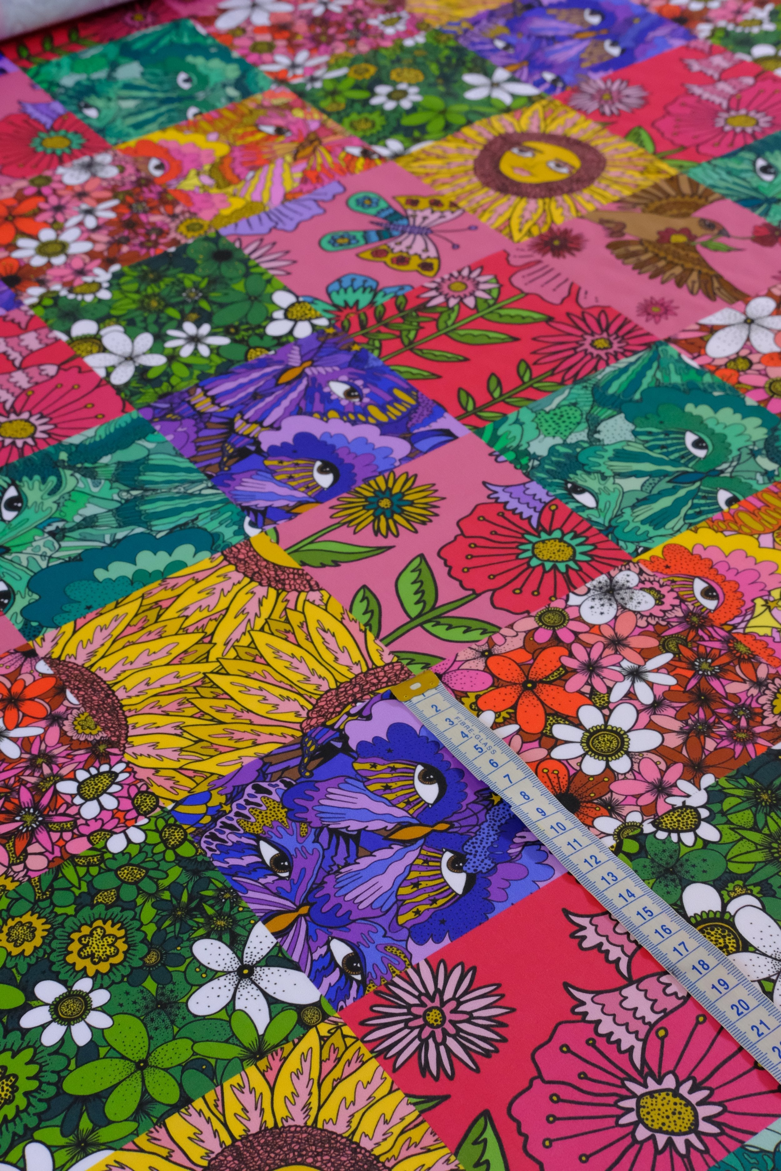 Patchwork 100% Organic Cotton Sateen (per meter)