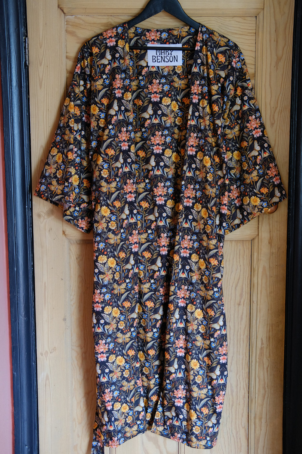 Studio Sale: Kimono in Midnight Garden, Size P-R
