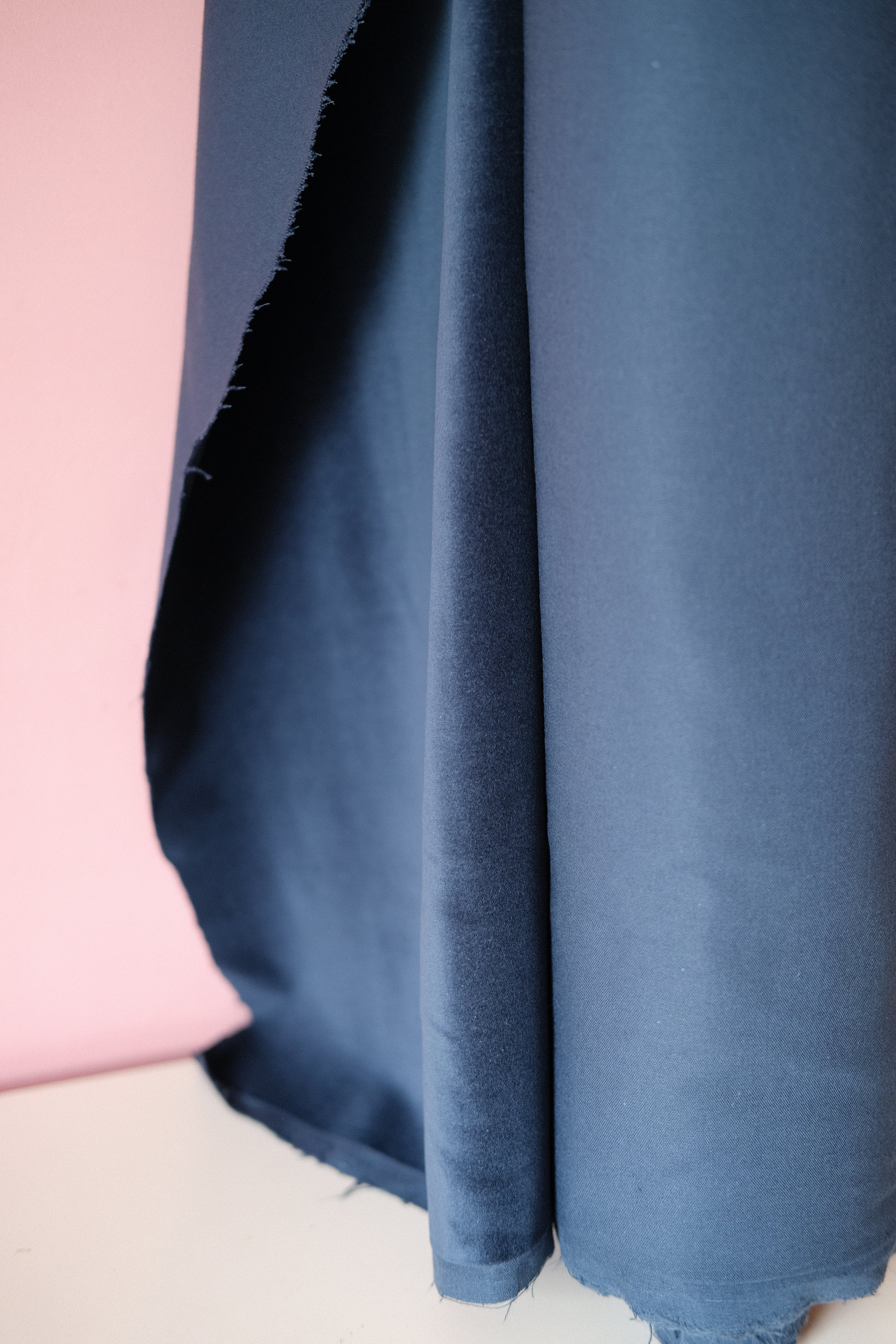Studio Sale: Teal 100% Cotton Velvet (per meter)