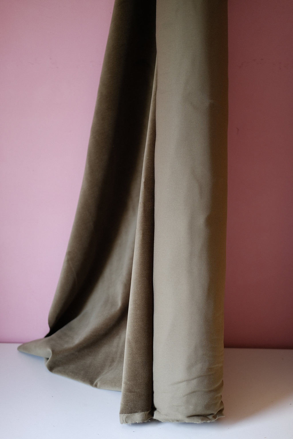 Studio Sale: Moss 100% Cotton Velvet (per meter)