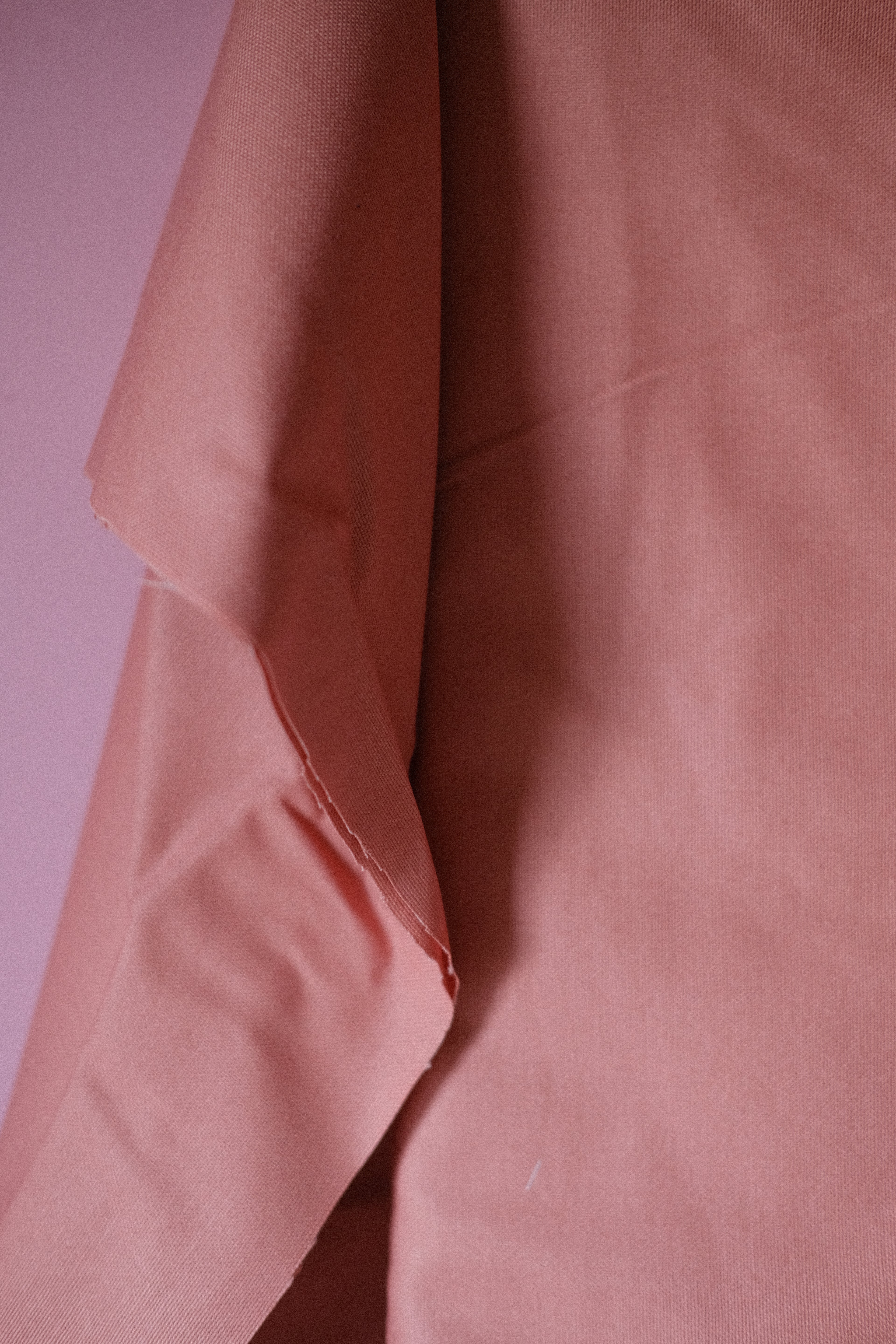 Studio Sale: Salmon 100% Cotton Canvas (per meter)