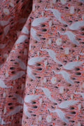 Studio Sale: Pink Crane 100% Cotton (per meter)