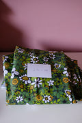 Studio Sale: Sunday Morning Green 100% Organic Cotton Sateen - Remnant Piece: 2.5m + Scraps