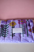 Studio Sale: Midsummer Meadow Lavender 100% Organic Cotton Sateen - Remnant Piece: 1.5m