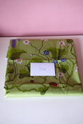 Studio Sale: Hedgerow Sage 100% Organic Cotton Sateen - Remnant/Seconds Piece: 3m