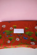 Studio Sale: Hedgerow Terracotta 100% Organic Cotton Sateen - Remnant/Seconds Piece: 3m