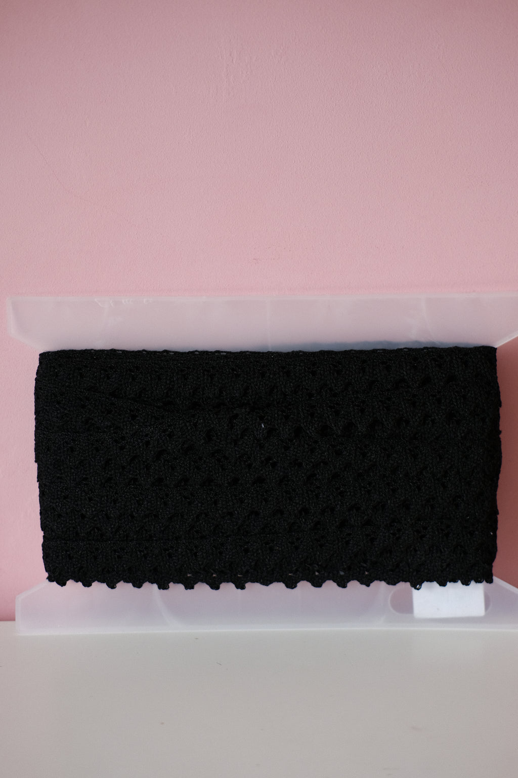 Studio Sale: Black Cotton Lace Roll