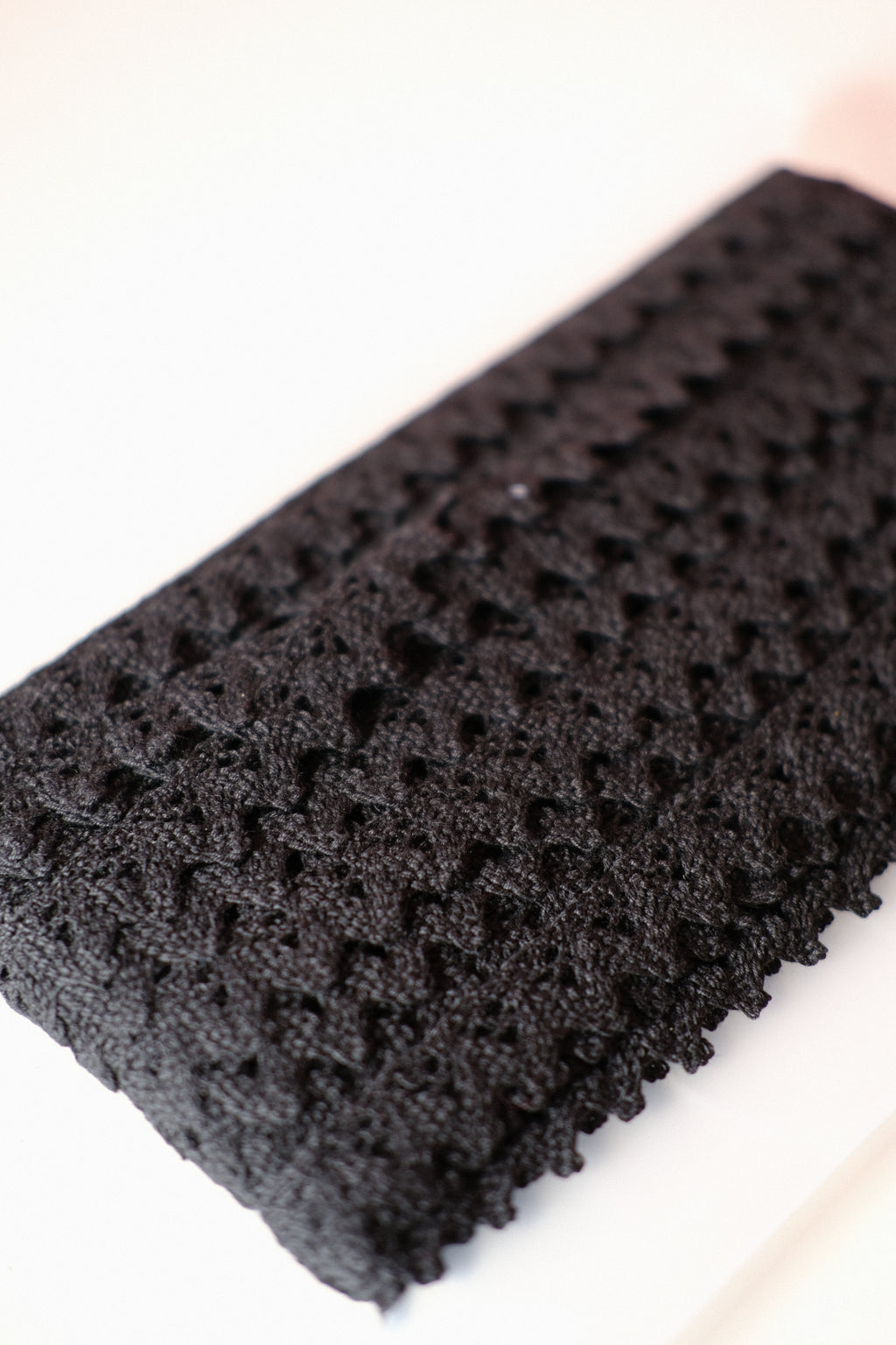 Studio Sale: Black Cotton Lace Roll