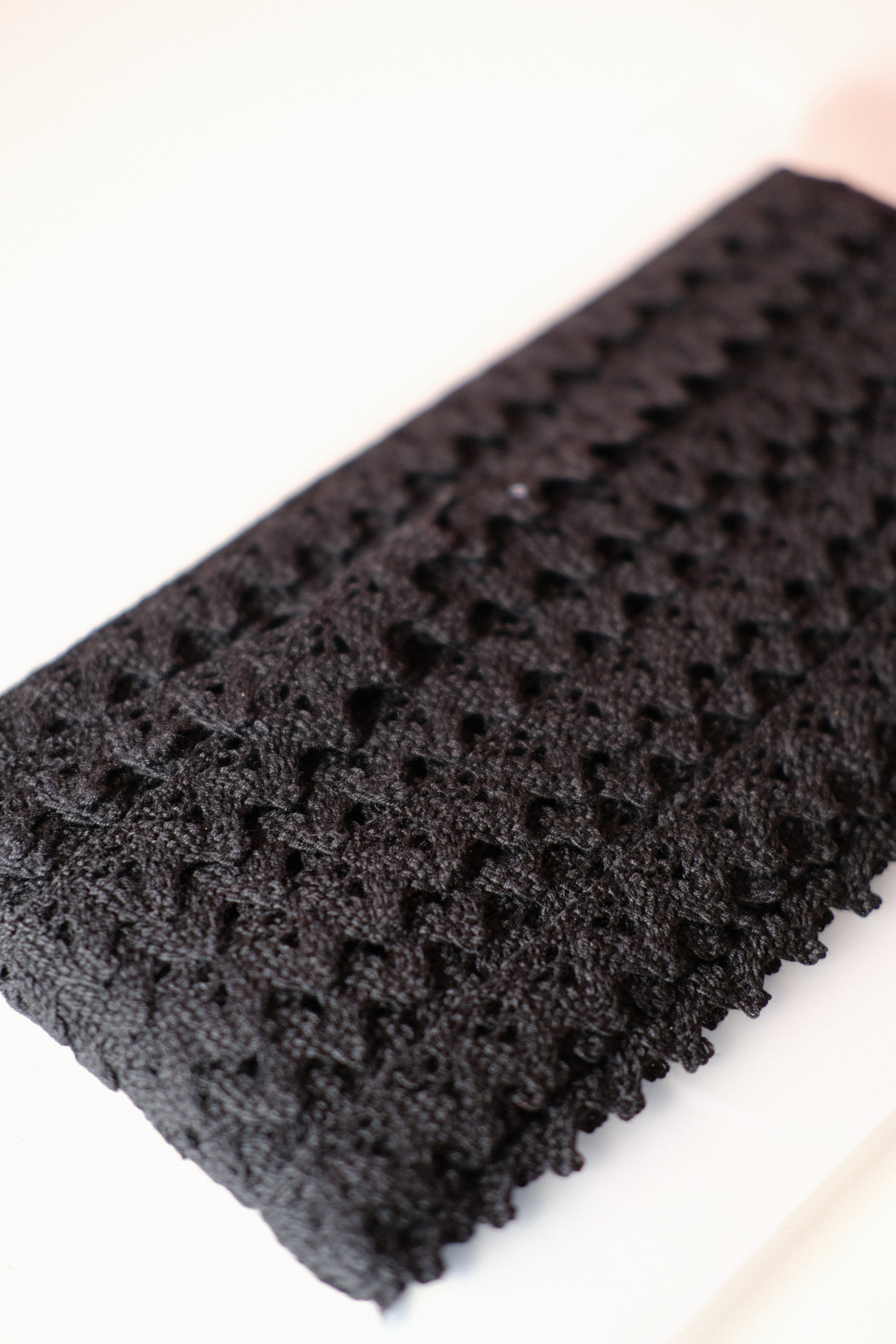 Studio Sale: Black Cotton Lace Roll