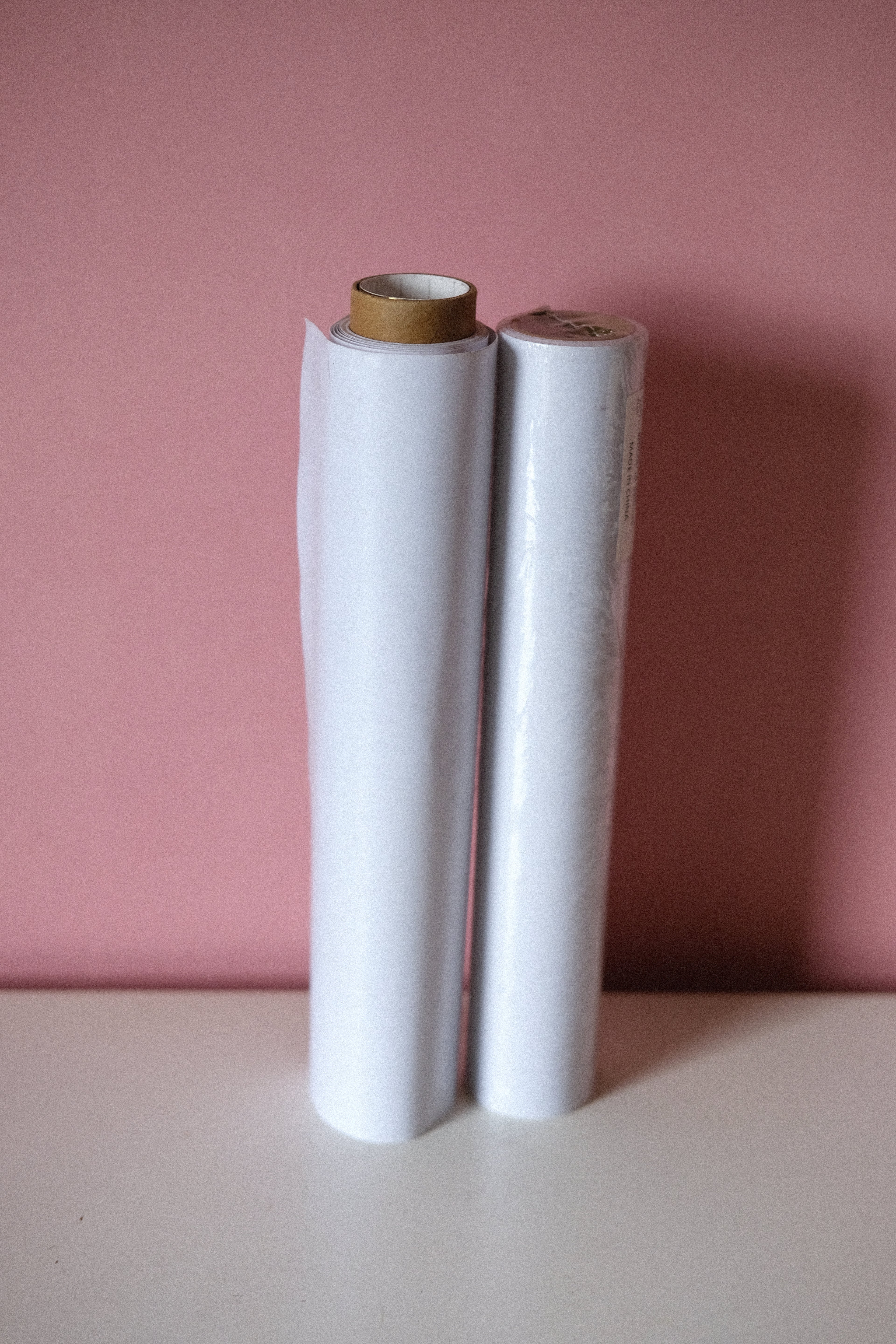 Studio Sale: 2x Rolls of White Sticky Back Vinyl
