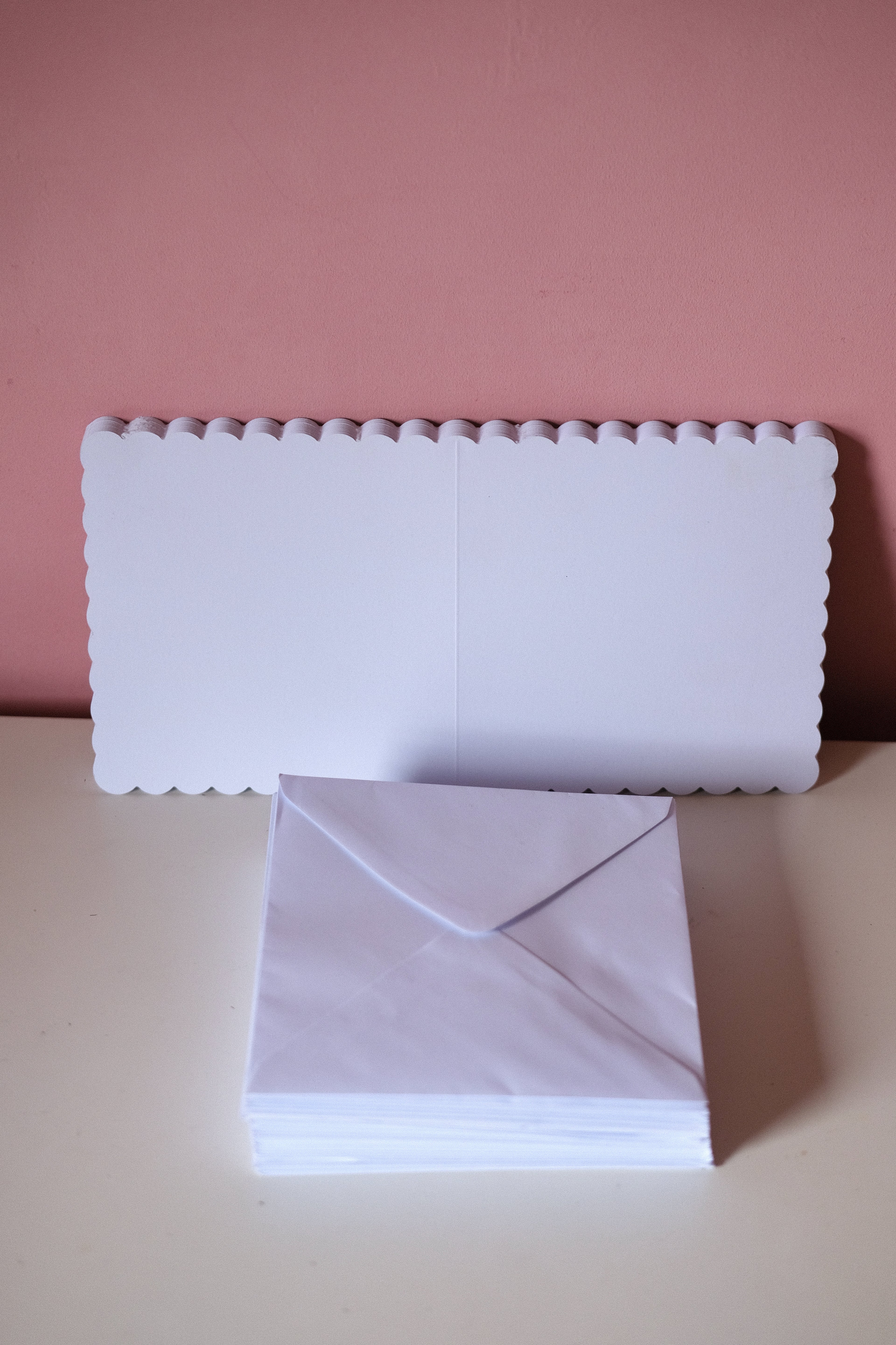 Studio Sale: White Scalloped Edge Cards with Envelopes Bundle