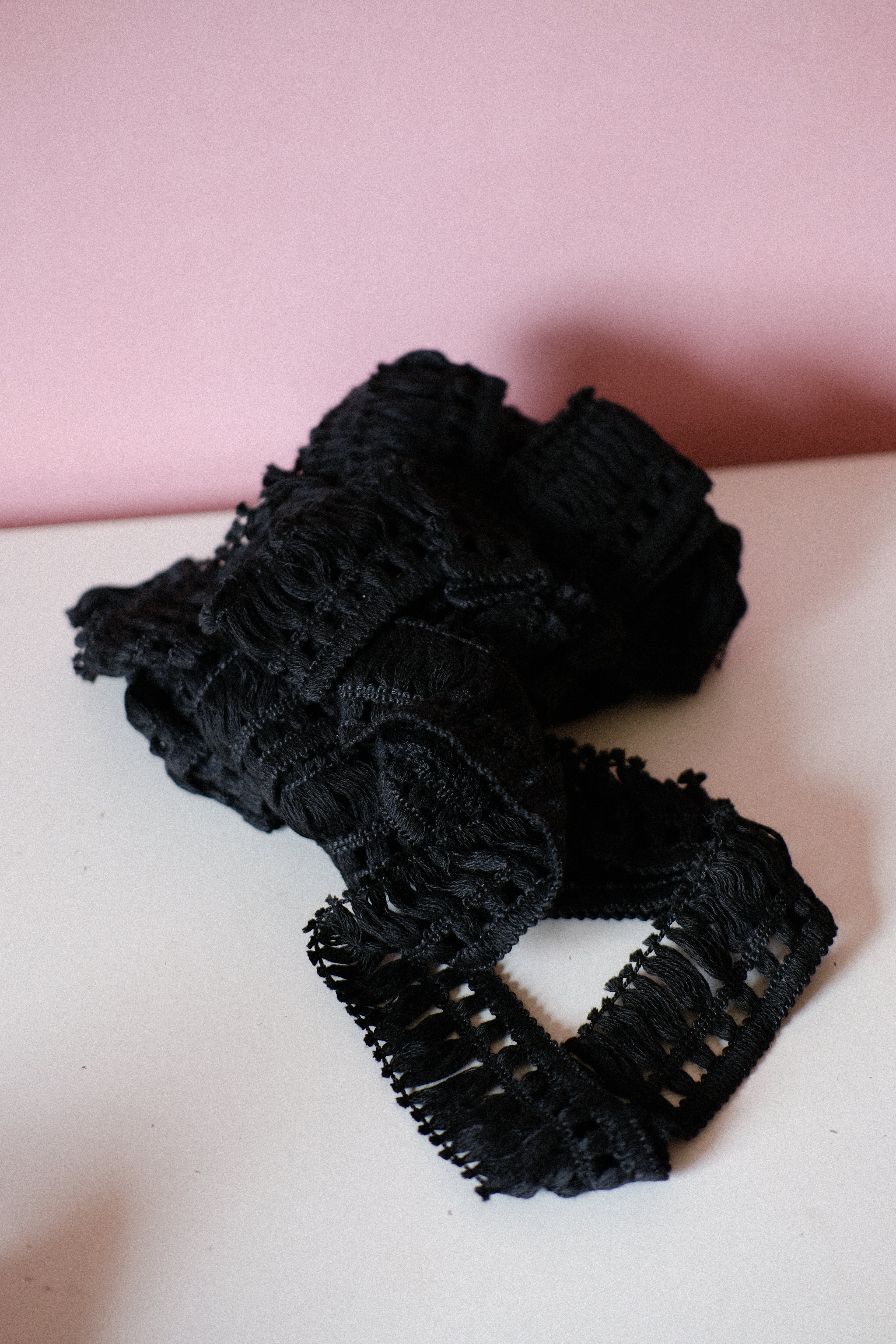 Studio Sale: Black Cotton Tassle Trim Bundle