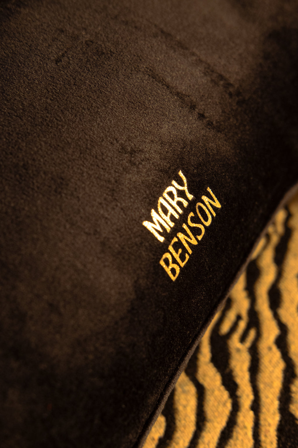 Black Velvet Toadstool Cushion Cover