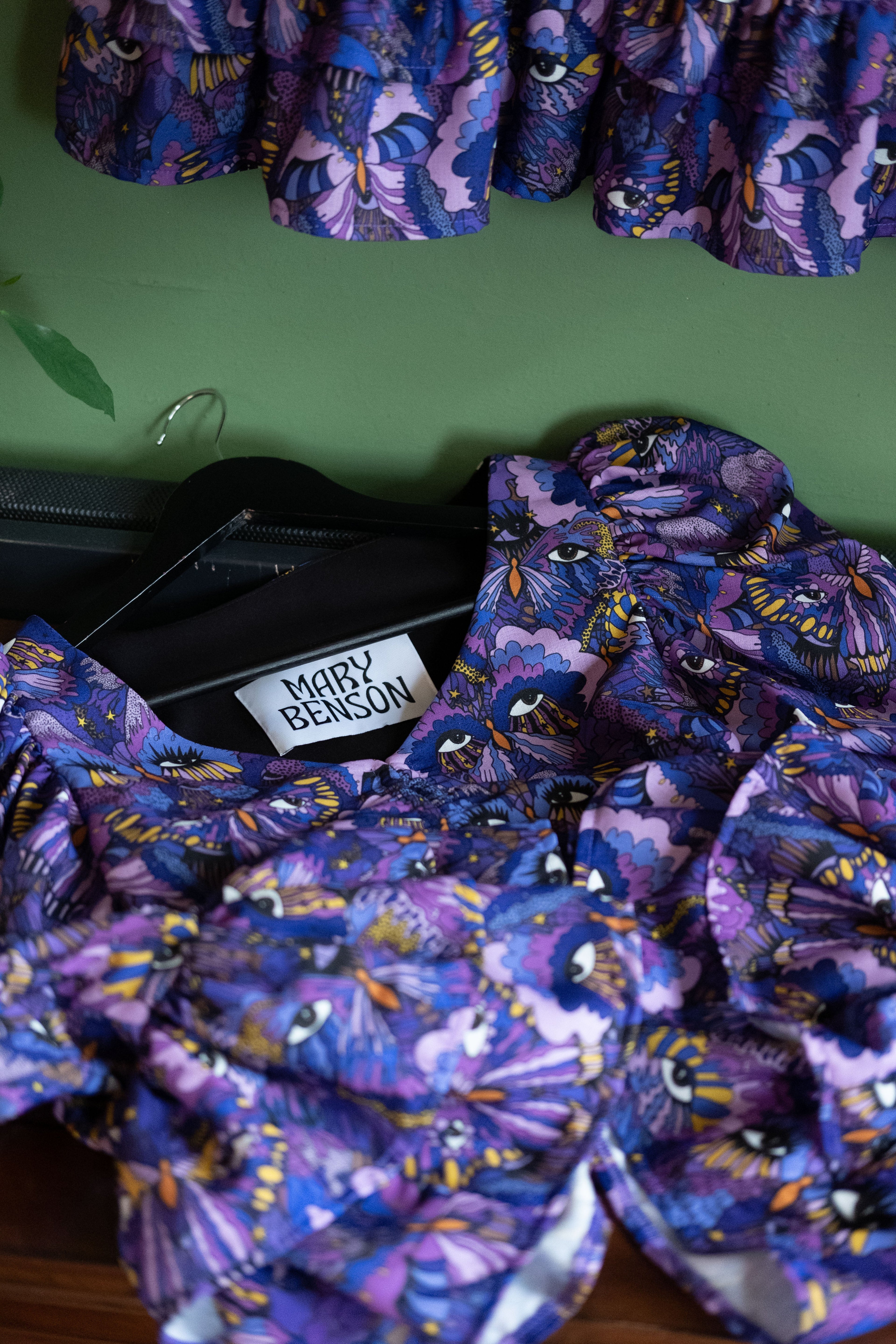 Delilah & Esmerelda Co-Ord in Violet Butterfly