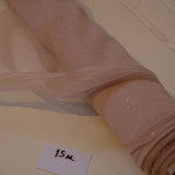 Sample Sale: Soft Pink Glitter Crepe Chiffon (price by meter)