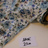 Sample Sale: Country Blue Rose Garden Cotton (price by meter)