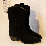 Sample Sale: Black Cowboy Boots, Size 7