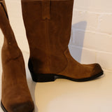 Sample Sale: Brown Country Boots, Size 7