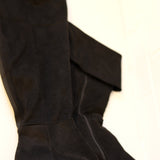 Sample Sale: Black Knee High Boots, Size 7, Wide Leg Fit