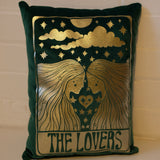 Sample Sale: 'The Lovers' Emerald Velvet Cushion