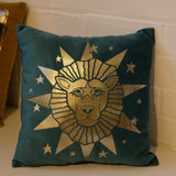 Sample Sale: 'Leo' Teal Velvet Cushion