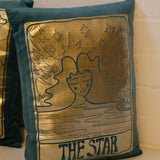 Sample Sale: 'The Star' Teal Velvet Cushion