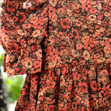 Sample Sale: Erte in Red Floral Jacquard, Size 24