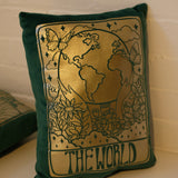 Sample Sale: 'The World' Emerald Velvet Cushion