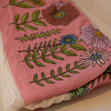 Sample Sale: Pink Midsummer Meadow Muslin, Approx 4m Piece