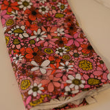 Sample Sale: Pink Day Tripper Organic Cotton Satin, Approx 1/2m Piece