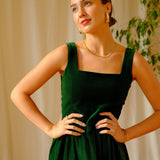 Angeline in Emerald Velvet