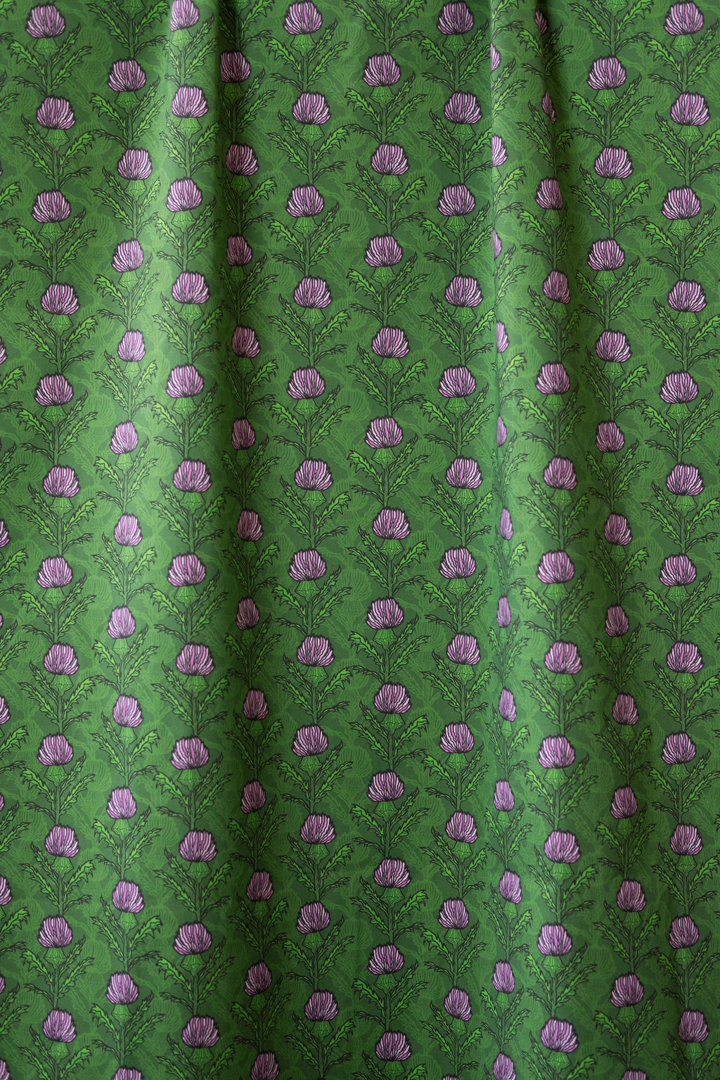 Emerald Thistle 100% Organic Cotton Sateen (per meter)