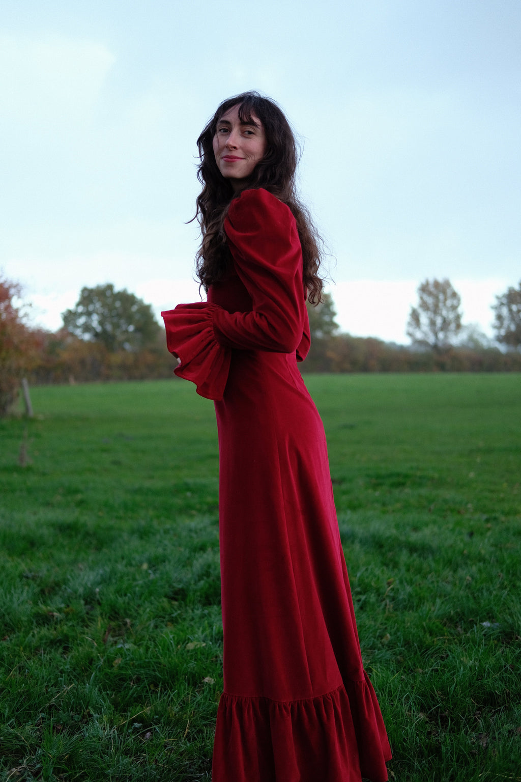 Elizabeth in Claret Velvet