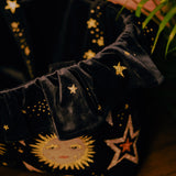 Bellatrix Black Velvet Bag ft. Celeste Suns & Stars