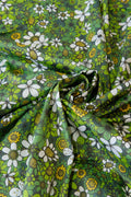 Sunday Morning Green 100% Organic Cotton Sateen (per meter)
