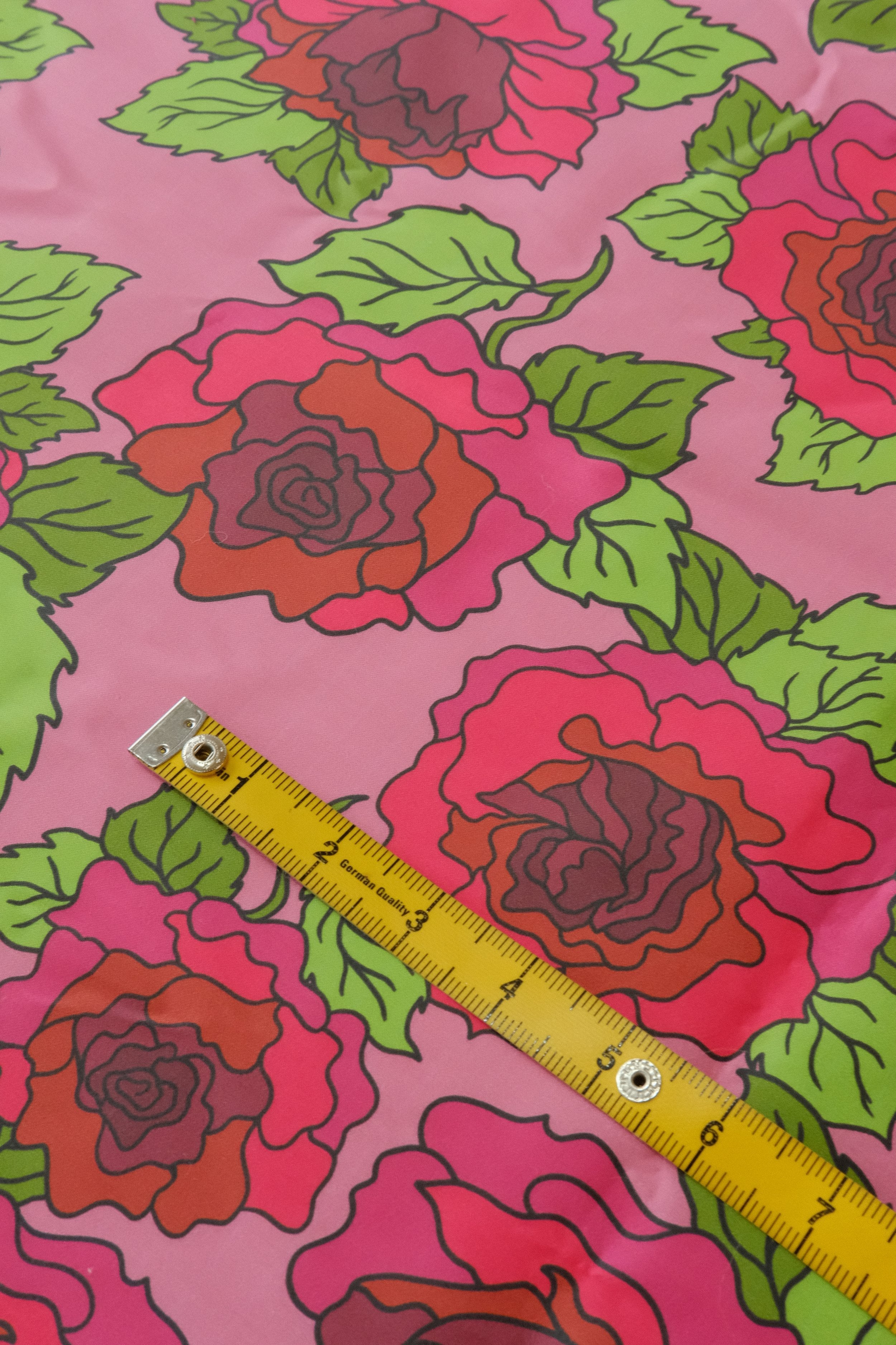 Wild Rose 100% Organic Cotton Sateen (per meter)