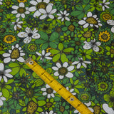 'Day Tripper' Green 100% Cotton (per meter)