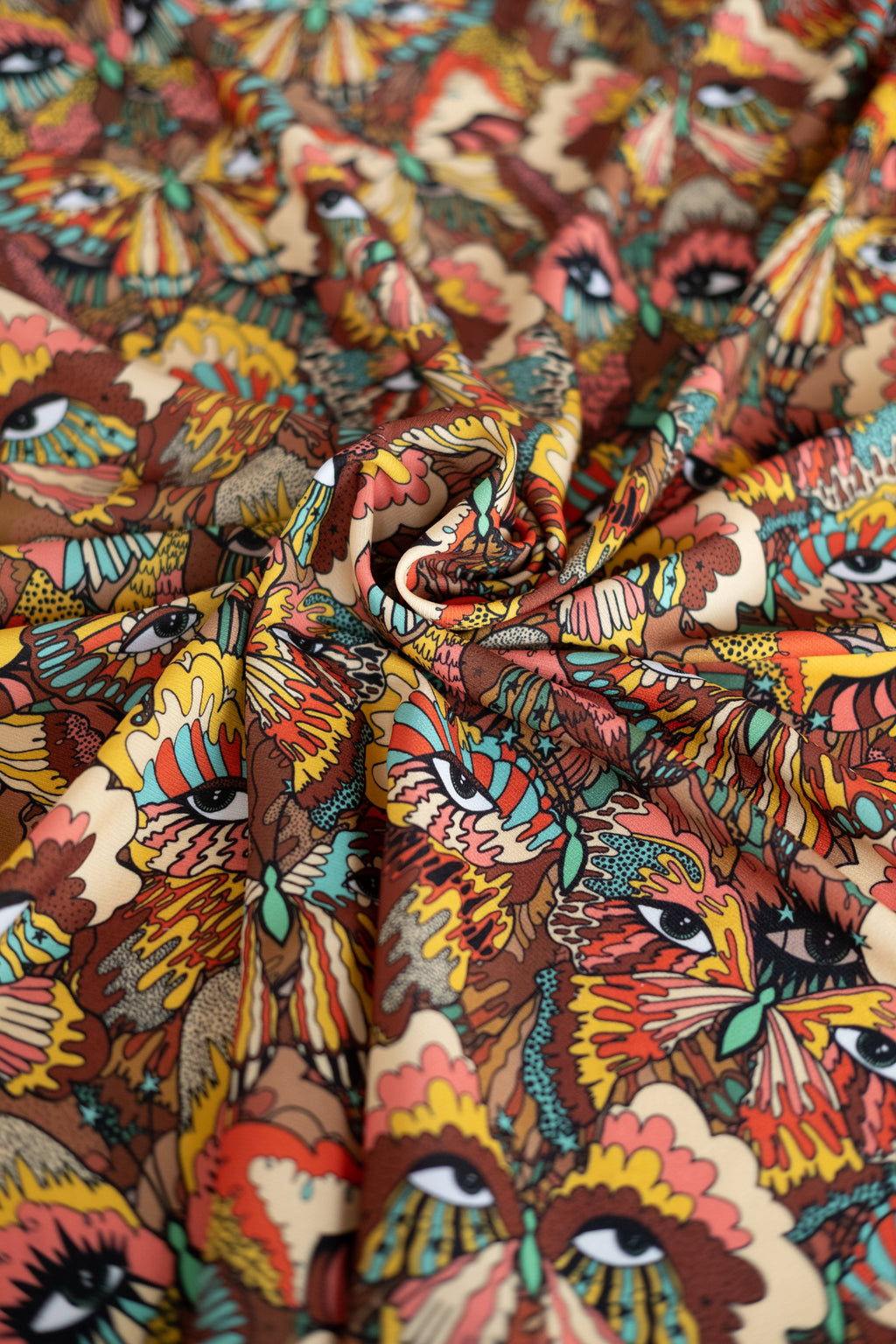 Bohemian Butterfly 100% Organic Cotton Sateen (per meter)