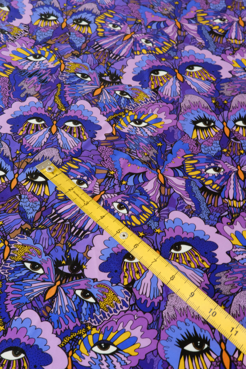 Violet Butterfly 100% Organic Cotton Sateen (per meter)