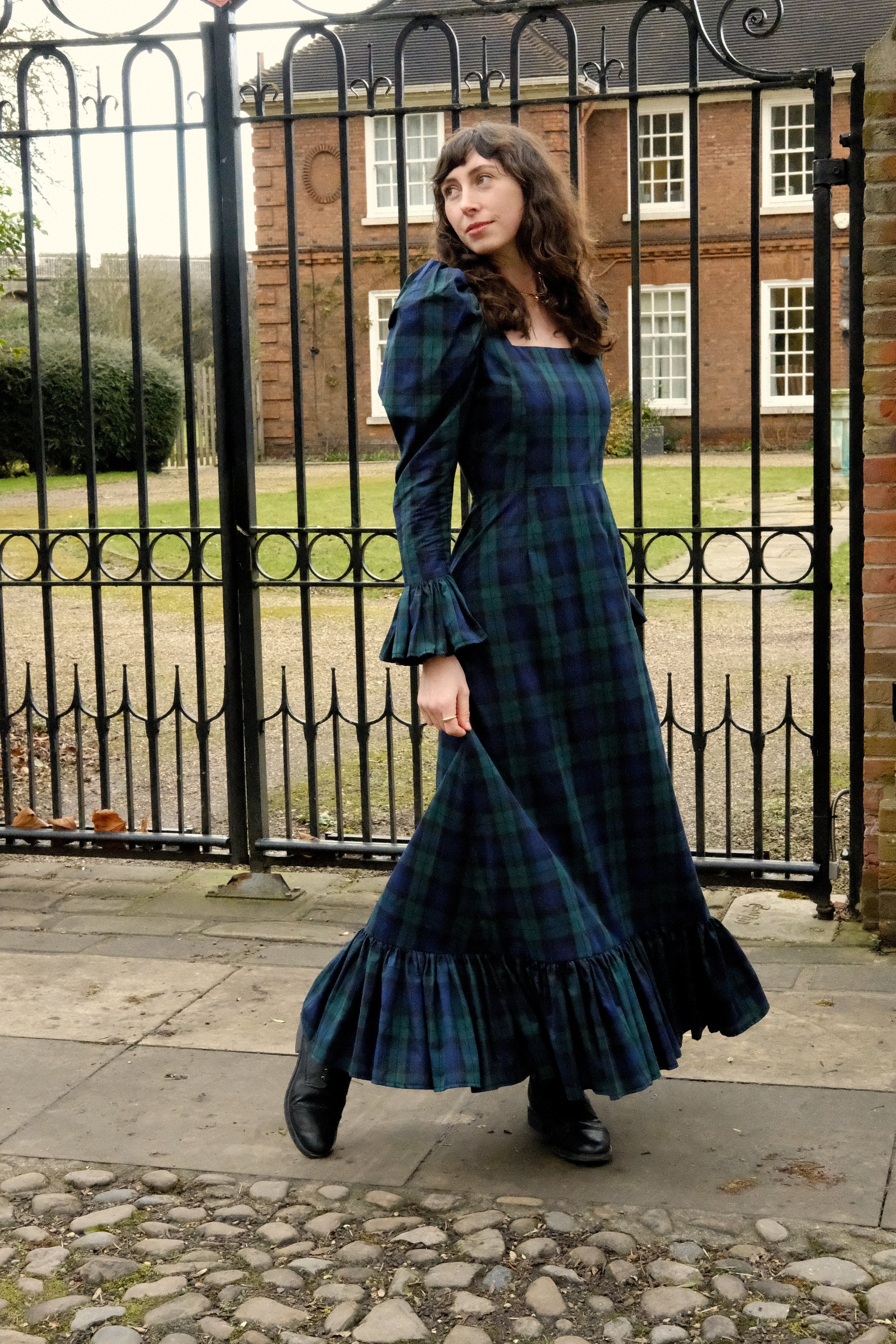 Elizabeth in Black Watch Tartan