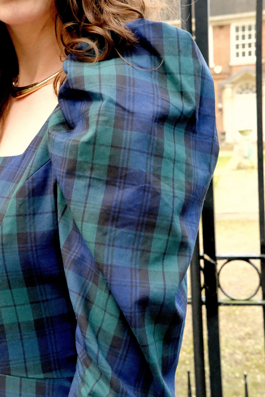 Elizabeth in Black Watch Tartan