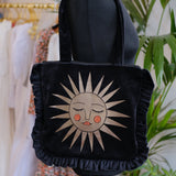 Asteria Black Velvet Bag