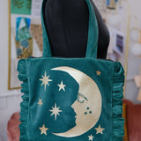 Luna Emerald Velvet Bag